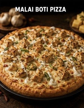 Malai Boti Pizza