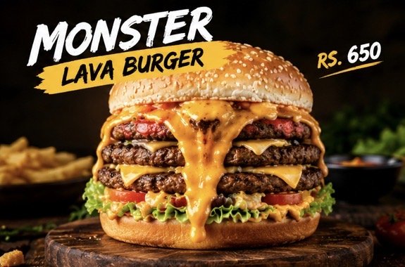 Monster Lava Burger