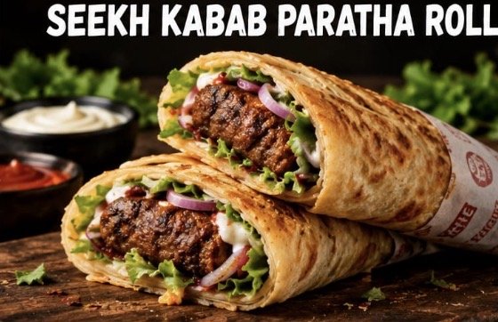 Seekh Kabab Paratha Roll